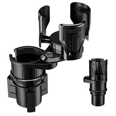 Imagem de OUTXE Expansor de copo de carro duplo, adaptador de bebida multifunções ajustável expansível para assento automotivo caminhão RV, compatível com garrafas de água Yeti, Hydroflask 20/24/30/32/1,134 g