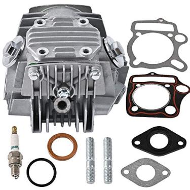 Imagem de Trkimal 52,4 mm - Válvulas completas de cabeça cilíndrica de substituição para 4 tempos de resfriamento chinês TaoTao ATV 110cc Pit Quad Dirt Bike Go Kart