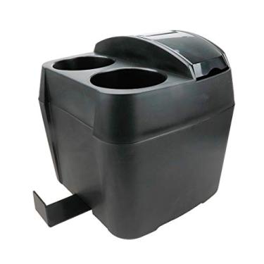 Imagem de Cesto de lixo de plástico preto Modengzhe com suporte para copo, recipiente de lixo multifuncional extra grande