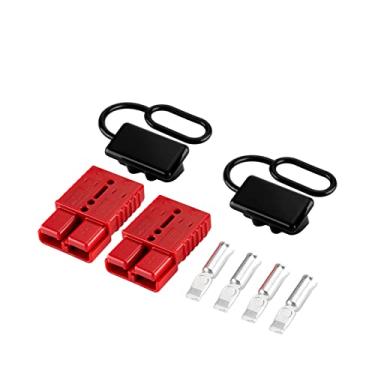 Imagem de Wsays Plugue de chicote de fios para guincho ou reboque com bateria de calibre 2-4 de 175 Amps, kit de plugue elétrico de desconexão rápida compatível com reboque de guincho de recuperação