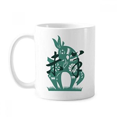 Imagem de Ano Novo de Ovelhas Animal China Zodíaco Caneca Cerâmica Café Porcelana Utensílios de Mesa