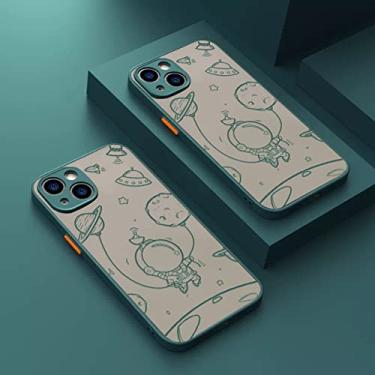 Imagem de Capa de telefone fosca dura astronauta fofa para Samsung Galaxy S22 S21 Ultra 5G S20 FE S10 S9 Plus Note 10 Lite 20 9 Capa de pára-choques macio, 11, para S9