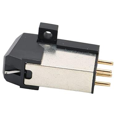 Imagem de Agulha de cartucho magnético, acessórios de toca-discos de vinil balanceados substituição transparente para toca-discos de vinil