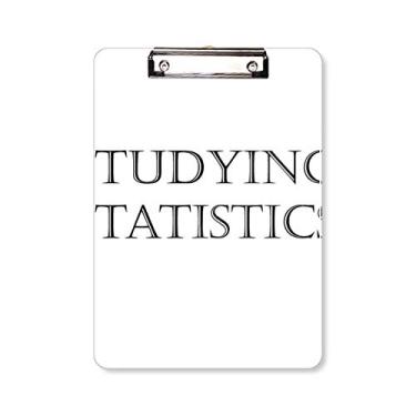 Imagem de Prancheta de Estatísticas de Estatísticas de Frases Curtas Bloco de Escrita Placa de Apoio A4