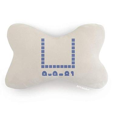 Imagem de DIYthinker Área quadrada azul estampa ilustração acabamento carro pescoço decoração almofada almofada encosto de cabeça almofada
