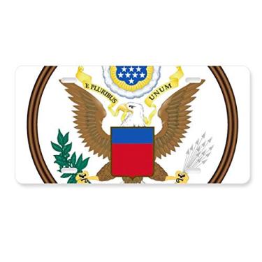Imagem de DIYthinker Emblema nacional dos Estados Unidos para decoração de placa de carro em aço inoxidável