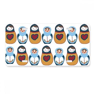Imagem de DIYthinker Pôster de boneca Rússia Matrioska Country Culture Placa de licença Decoração de carro Acessório de aço inoxidável