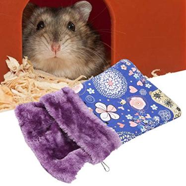 Imagem de Saco de dormir para hamster, saco de dormir espesso para hamster, material de vison hamster para planador de açúcar de esquilo pequeno