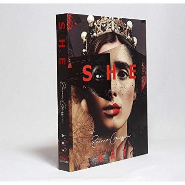 Imagem de Caixa Livro Decorativa Book Box She Collage Art 30x23,5cm Goods BR
