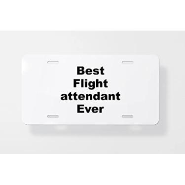 Imagem de Capa para placa de carro de comissário de voo – Capa para placa de carro – Capa para moldura de placa de carro 15 x 30 cm