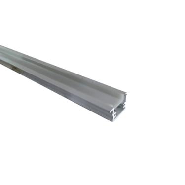 Imagem de Perfil Aluminio Embutir Slim Branco Texturizado C/1 Metro Ref.70610 - Incolux