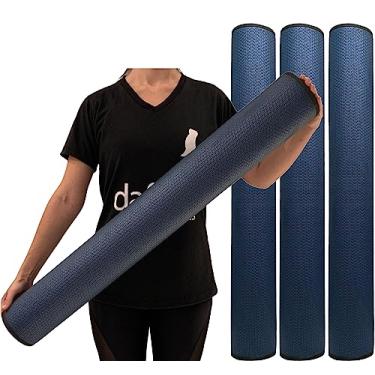 Imagem de KIt 3 Rolos Massagem Liberação Miofascial 90x12cm Azul Marinho DF1071 Dafoca Sports