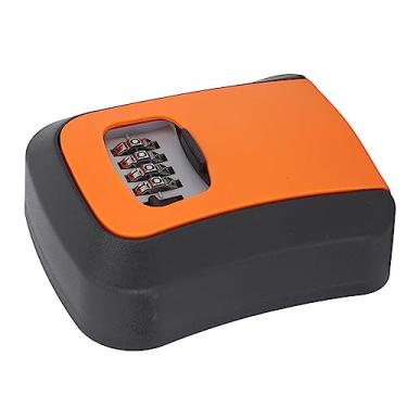Imagem de Cofre portátil de armazenamento de chaves ABS ao ar livre (laranja (com capa contra poeira))