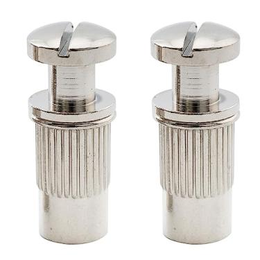 Imagem de Musiclily Pro M8 Métrica Buchas e Pivôs para Ponte Wraparound Guitarra Import Les Paul, Niquelada (2 Peças)