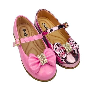 Imagem de Kit Com 2 Pares Sapatilha Infantil Menina feminina do 20 ao 34 Direto Da Fabrica Super Confortavél SPT503 (Rosa Bale e Rosê Espelhado, br_footwear_size_system, little_kid, numeric, numeric_25)