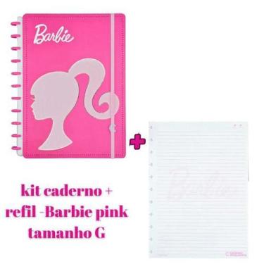 Imagem de Kit Caderno + Refil -Barbie Pink - Tamanho G - Ci - Caderno Inteligent