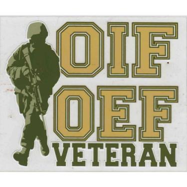 Imagem de Adesivo OIF OEF Veteran 4,5" Clear