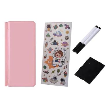 Imagem de Generic Estojo de lápis para leitura, estojo rígido para lápis, organizador de armazenamento de marcadores, caixa de papelaria para leitura, rosa