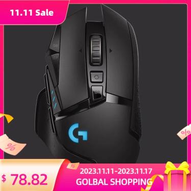 Mouse Gamer Logitech Hero G502, RGB, 11 Botões, 25600 DPI, Ajuste de Peso,  Black, 910-005550