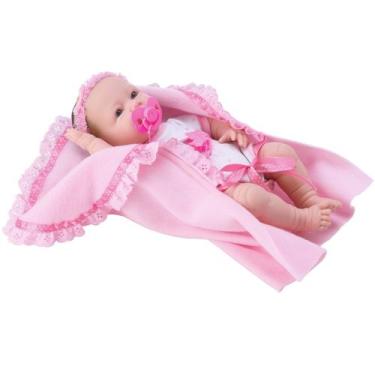 Imagem de Boneca Bebê Menina Estilo Reborn Faz Xixi C/ Chupeta Newborn - Diverto