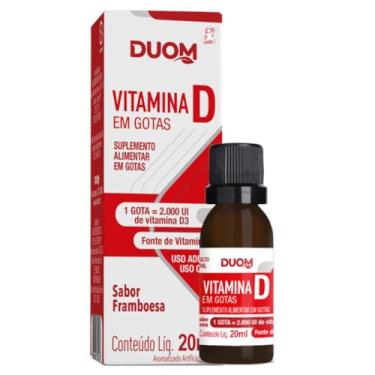 Imagem de Duom, VITAMINA D3 COLECALCIFEROL 2000UI POR GOTA 20ML 570 DOSES – DUOM