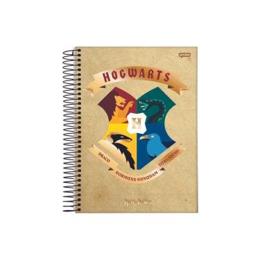 Imagem de Caderno Harry Potter Hogwarts Bege 10 Matérias 200 Folhas