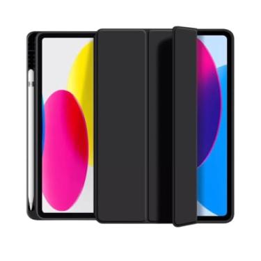 Imagem de Capa Case Pencil Para iPad Pro 12.9 2021 5ª Ger + Película DM ACESSÓRIOS (PRETO)