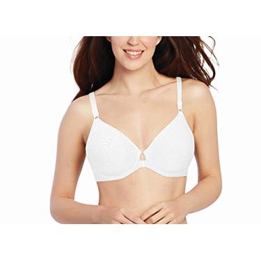 Imagem de Bali Sutiã feminino Comfort Revolution com fecho frontal e aro DF3P66, Branco, 38DD