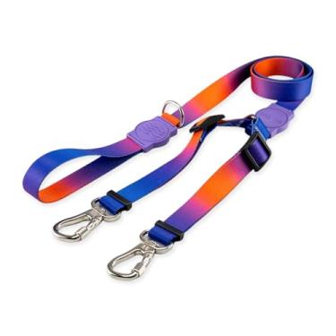 Imagem de Dog Trip Brasil Coleira Guia Dupla Para Cães Cachorro Adestramento Passeio Tamanho Porte Grande Médio Pequeno (P, Padang)