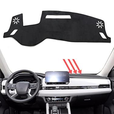 Imagem de smabee Capa de painel de carro para Mitsubishi Outlander PHEV 2023 + (com HUD) material de flanela almofada de proteção solar painel de carro almofada de proteção solar acessórios
