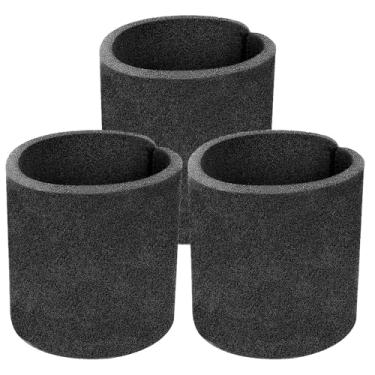 Imagem de HASMX Pacote com 3 refis de filtro de espuma pequena para aspirador de pó Shop Vac tipo CC 9052600 90526 905-26 905-26-00 aspirador de pó úmido/seco de 1 a 5 galões portátil, preto