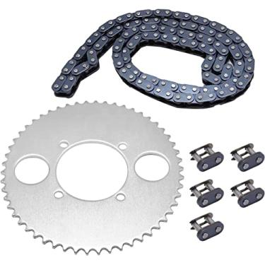 Imagem de Roda dentada traseira de dente T8F 54T com corrente de elos T8F 116 e kits de elos mestres para motor de 47cc 49cc 2 tempos, motor chinês, infantil, mini moto, bolso, bicicleta, scooter a gás ATV Quad Pit Dirt Bike Goped