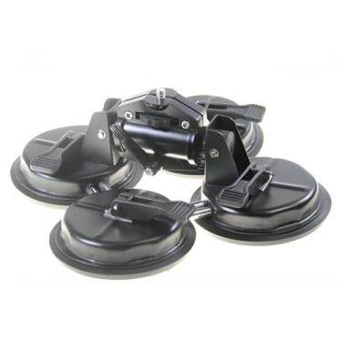 Imagem de Suporte Estabilizador 4 Ventosas Suction Cup Com Suporte 3/8" Para Câm