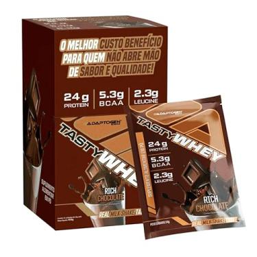 Imagem de Tasty Whey 3w Gourmet Pack com 12 Sachês de 34g Sabor Chocolate