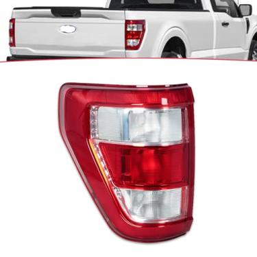 Imagem de JESYMBX Para Ford F150 F-150 XL 2021-2023 Conjunto de lâmpada traseira de freio de luz traseira ML3Z-13404-E sem lâmpada esquerda