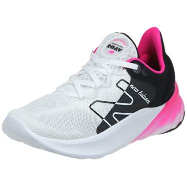 Imagem de New Balance Tênis feminino Fresh Foam Roav V2, Branco, preto, rosa, 6.5