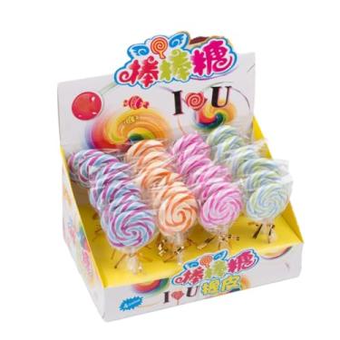 Imagem de Borracha termoplástica de pirulito de simulação de 10 peças com mistura de cores simples e algumas lascas - rosa