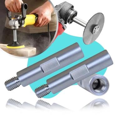 Imagem de Kit 2 Haste Alongador Prolongador Extensão 8cm Parafuso M10 / M10 pra Politriz Rotativa Esmerilhadeira Lixadeira Soquete Adaptador