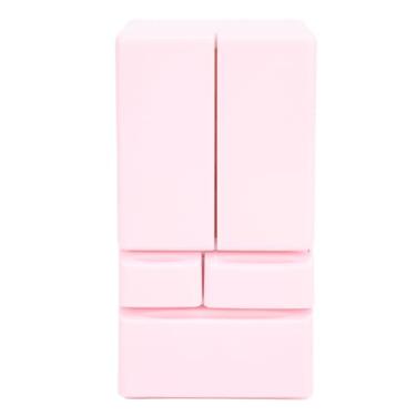 Imagem de Brinquedo de Geladeira para Casa de Bonecas Em Miniatura, Geladeira de Porta Dupla Realista para Casa de Boneca, Jogo de Fantasia, Adequado para Coleção e Exibição, (PINK)