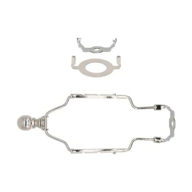 Imagem de WeiLaiKeQi Conjunto de de lâmpada, peças de lâmpada de suporte de megafone, acessórios de suporte de lâmpada ajustável, kits de reparo de lâmpada, Argento