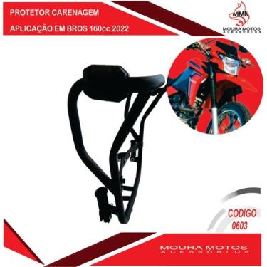 Imagem de Protetor carenagem motor e tanque bros 160 2022/2023 - MOURA MOTOS ACE