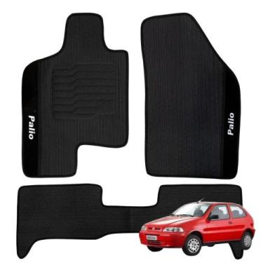 Imagem de Jogo de Tapetes Palio 1996 a 2007 Logo Azul Completo - Tapete Automoti