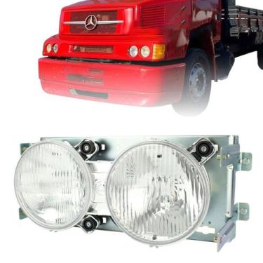 Imagem de Farol Duplo MB Mercedes Benz 1620 1632 1938 2638 93 a 2012 Nino LD ou 