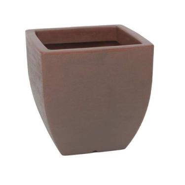 Imagem de Vaso Vasart Malta Trapézio Rusty - 30 x 30 cm