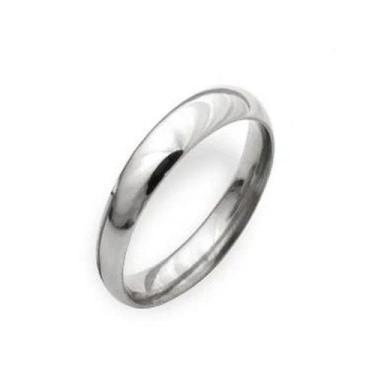 Imagem de Aliança de namoro anel de compromisso rommanel aço anatômica unissex 2