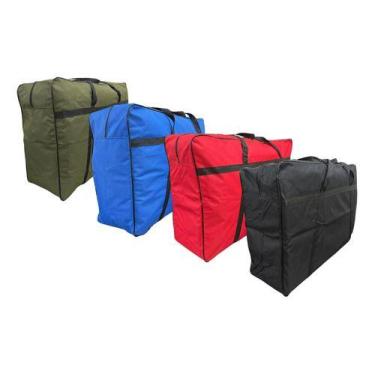 Imagem de Kit 4 Sacolão Gigante Viagem Ggg 85x60x26 Sacoleira Bolsa - ATUAL