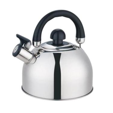 Imagem de Chaleira Inox Apito 2 Lt Luxo Gás Indução Alta Qualidade - Losan