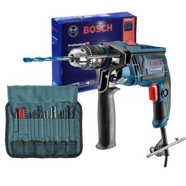 Imagem de Furadeira de Impacto 650w Bosch Gsb13Re GSB 13 + Acess Prof, 220V
