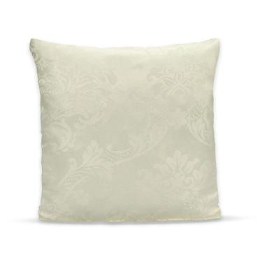 Imagem de Capa de Almofada c/ Zíper 40cmx40cm Jacquard Adamascado Luxo - Rafalor