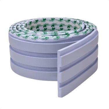 Imagem de Painel Ripado Laminado De Eva Autocolante Flexível Rolo 5mt Azul